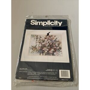 Simplicity cross stitch Welcome Home Floral